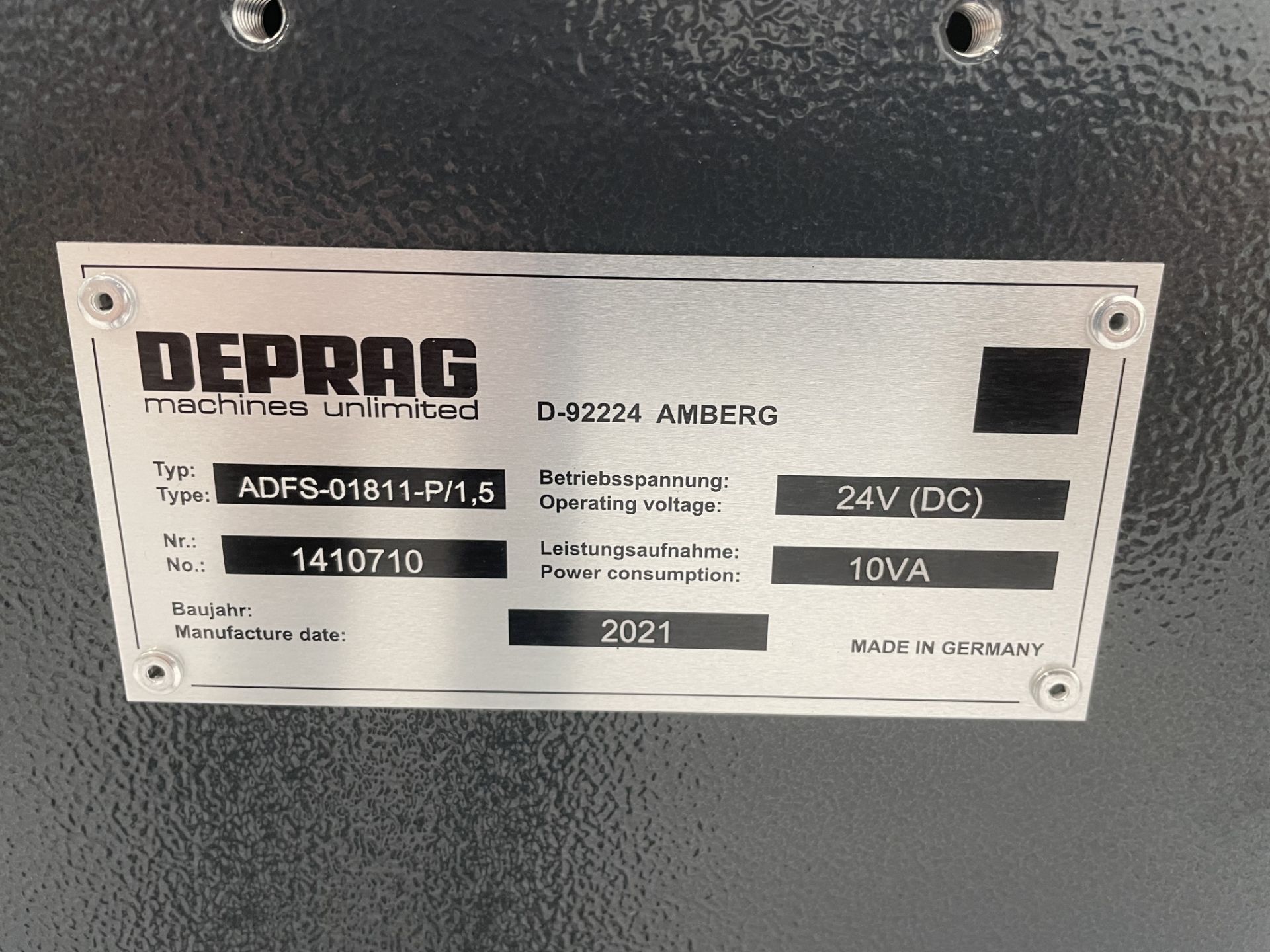 Deprag, ADFS-01811-P/15 linear bolt feeder, Serial No. 1410710 (DOM: 2021) - Image 3 of 4