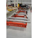 Celette Sevenne, XL extended length bench on wheels, jig system including multiple tooling in mobil