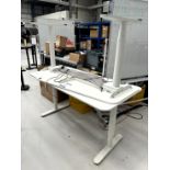 2x (no.) Ikea, Bekant electric height adjustable desks, 1600m x 1100mm (max)