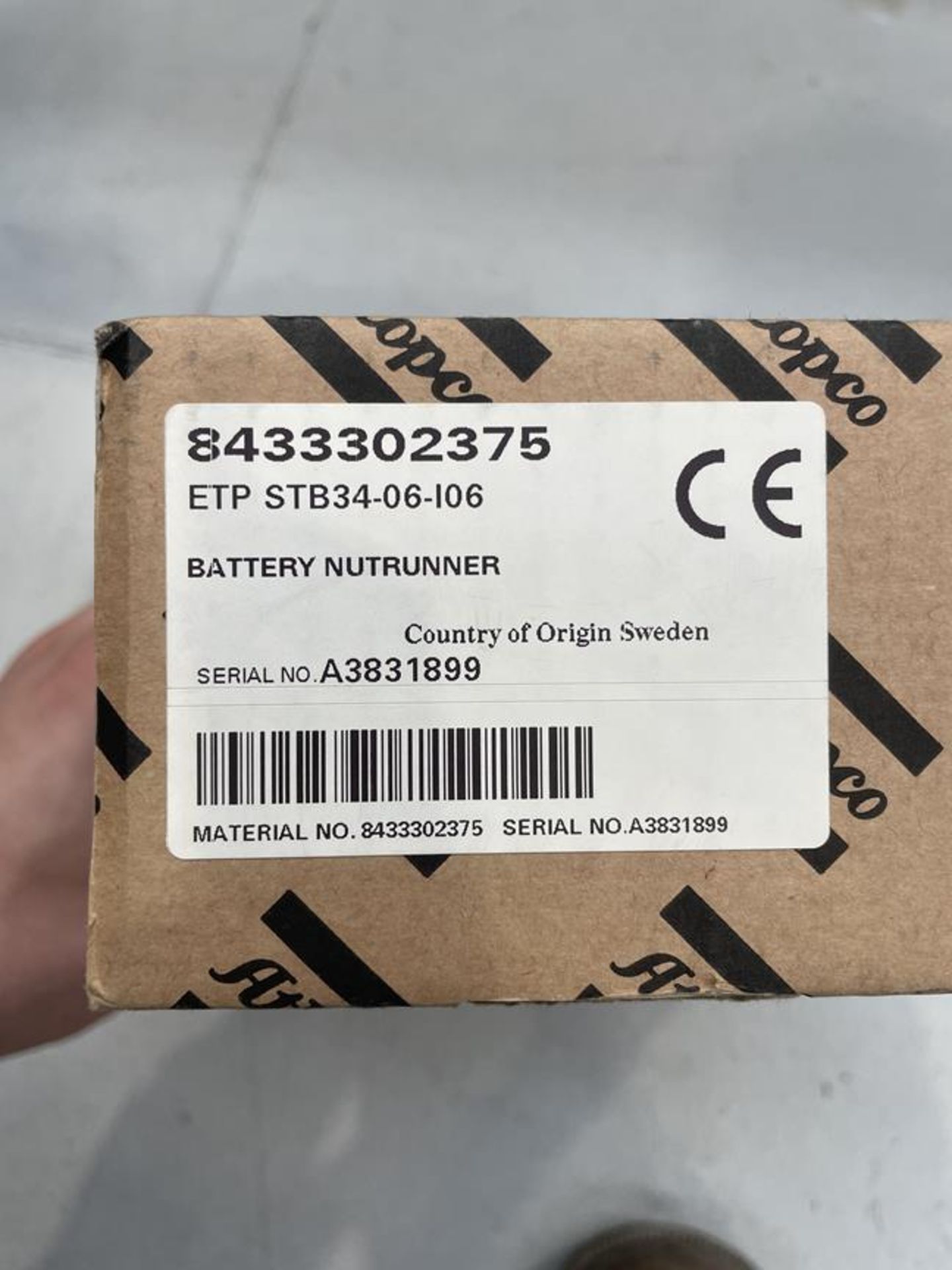 Atlas Copco, ETP STB34-06-106 battery nut runner (boxed and unused) - Image 3 of 3