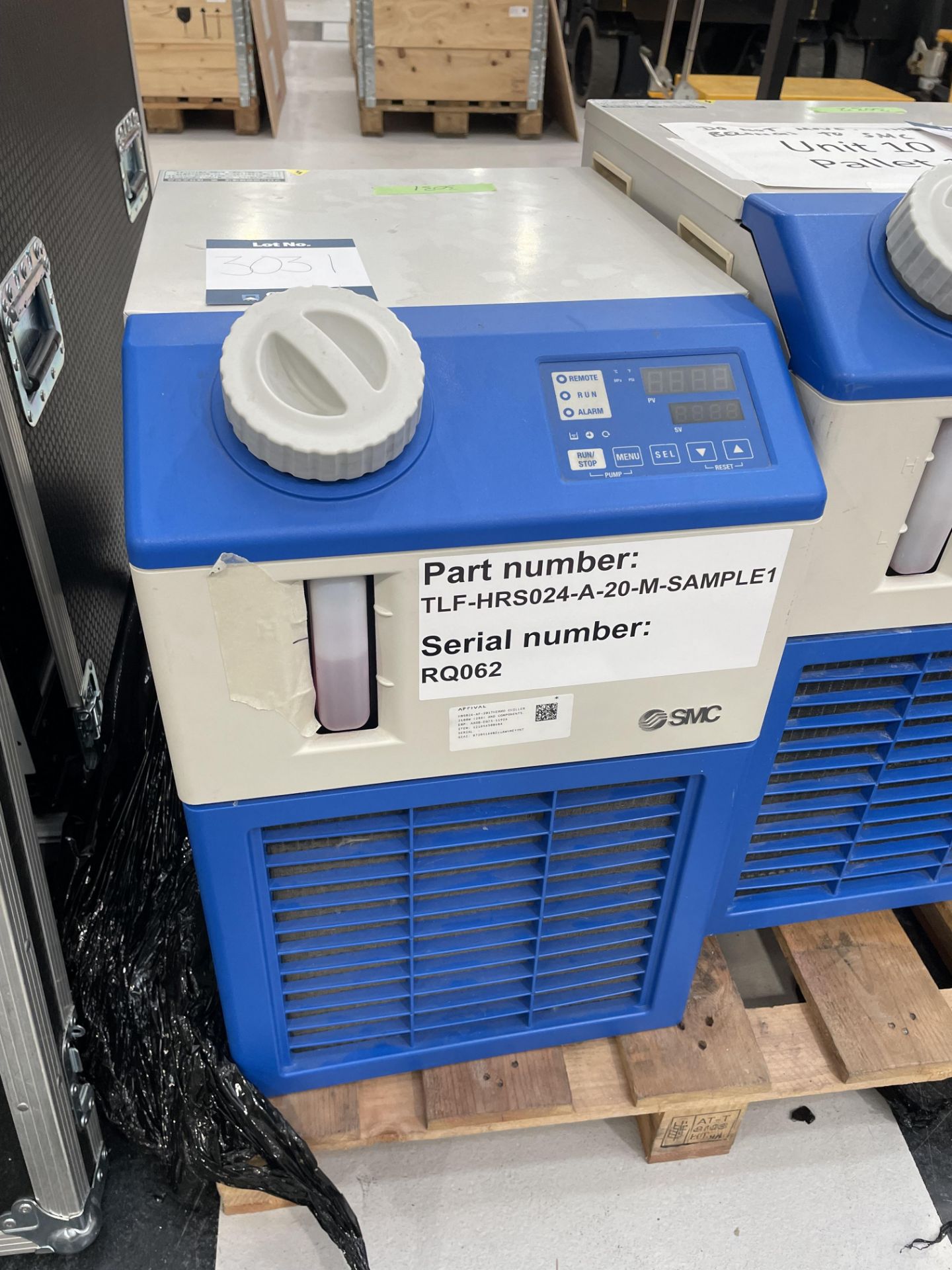 SMC Chiller, HRS024-A-20-M, Serial No. RQ062