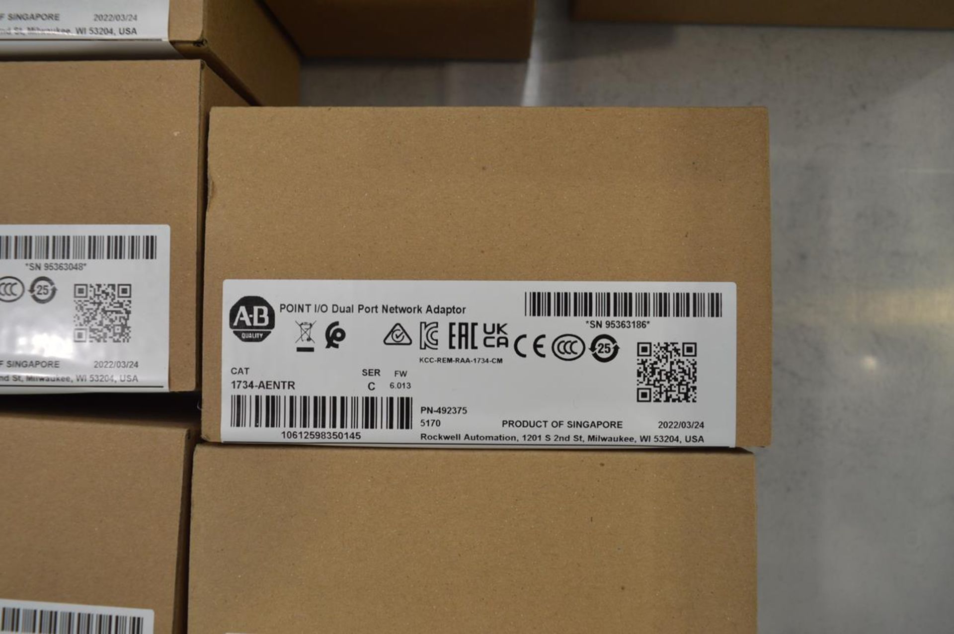 1x (no.) box of Allen-Bradley Point 1/0 dual network adaptors, Part No. 492375 (boxed) - Image 3 of 4