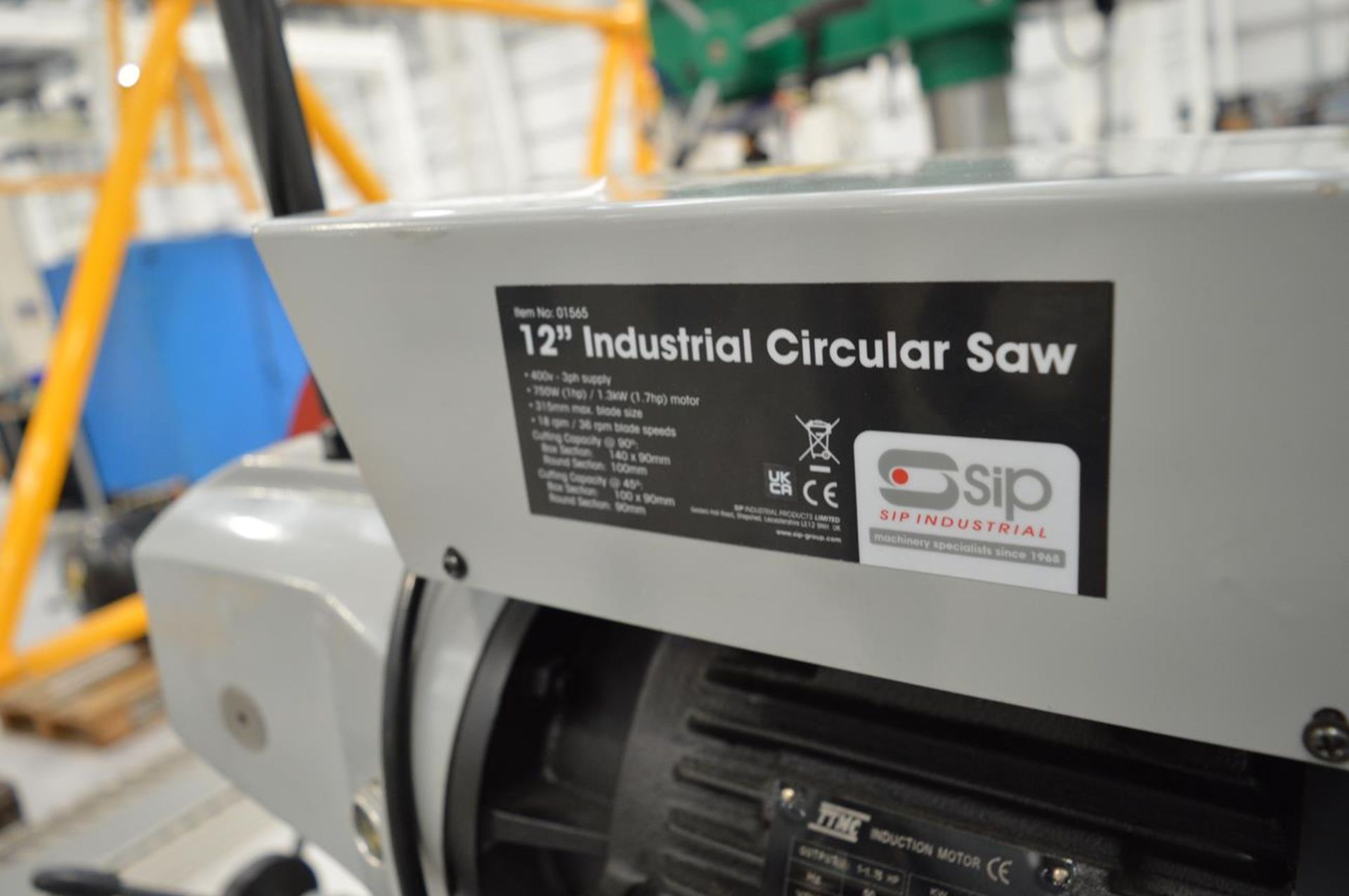 SIP, 12" industrial circular saw, Item No. 01565 (DOM: 2022) - Image 5 of 5