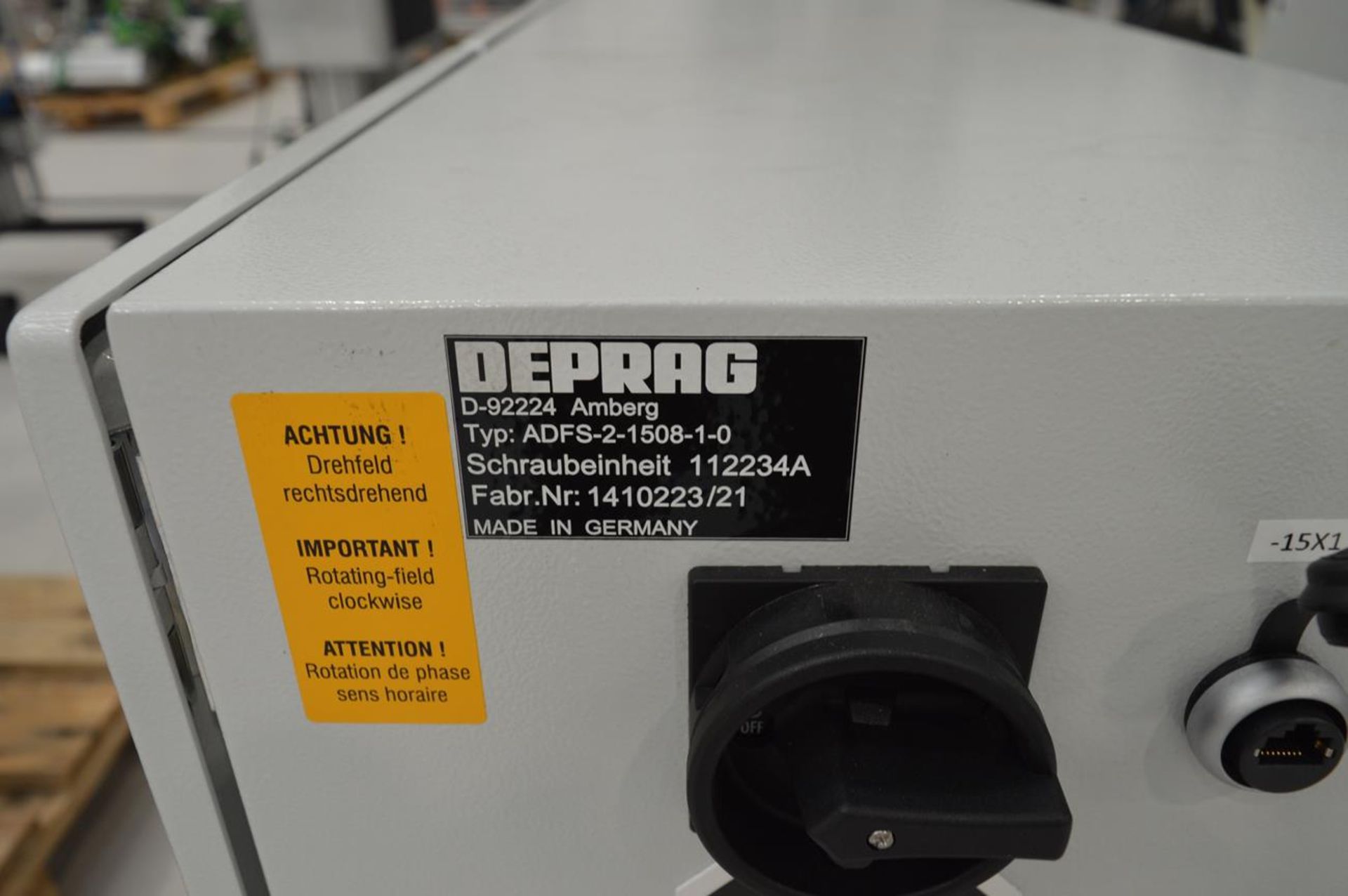 Deprag, ADFS-2-1508-1-0 controller, Serial No. 1410223/21 - Image 3 of 3