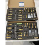 2x (no.) Siegen, 18 piece hook and scraper sets