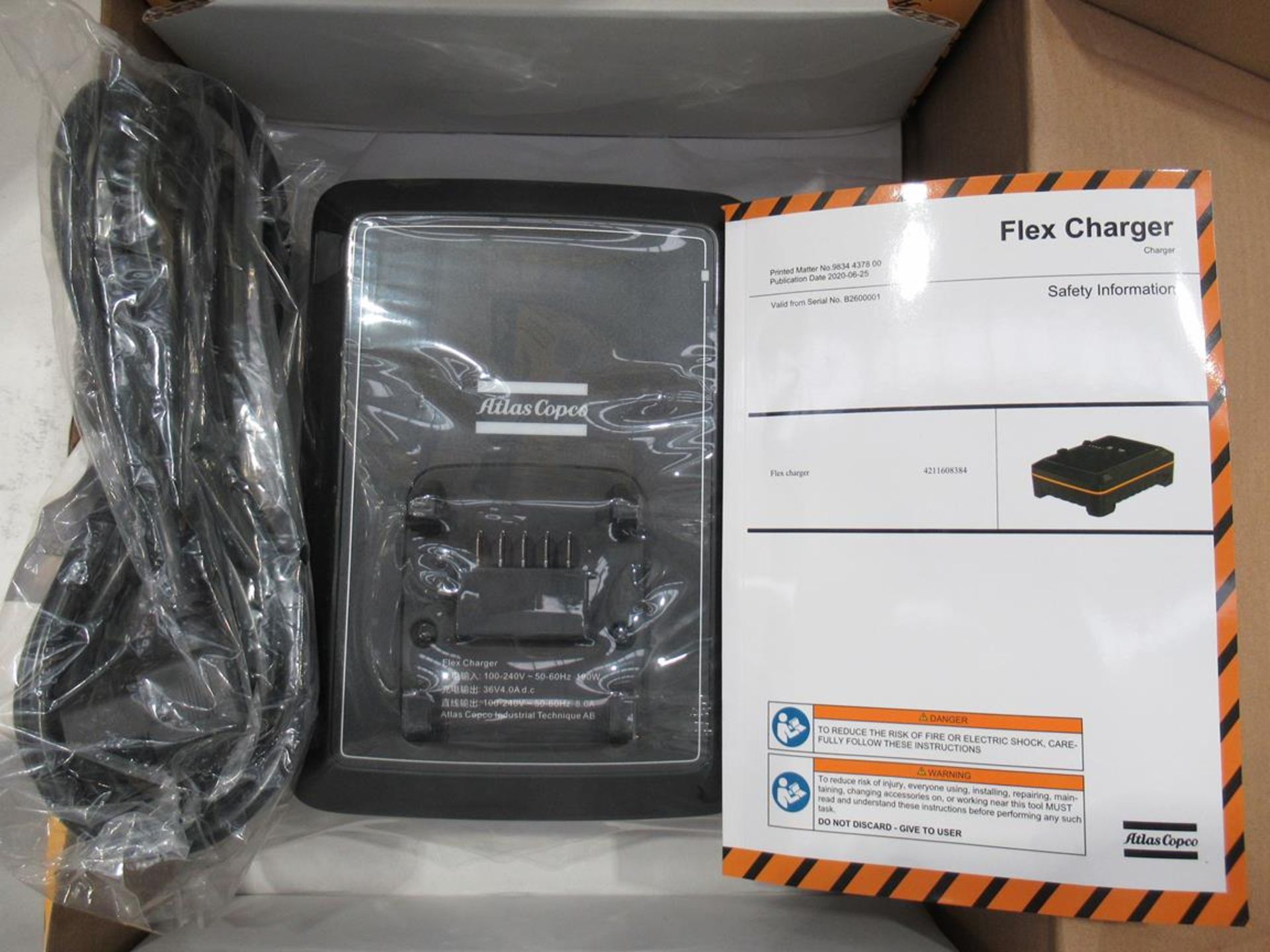 4x (no.) Atlas Copco, flex charger, Article No. 4211 6083 84 (boxed and unused) - Image 3 of 3