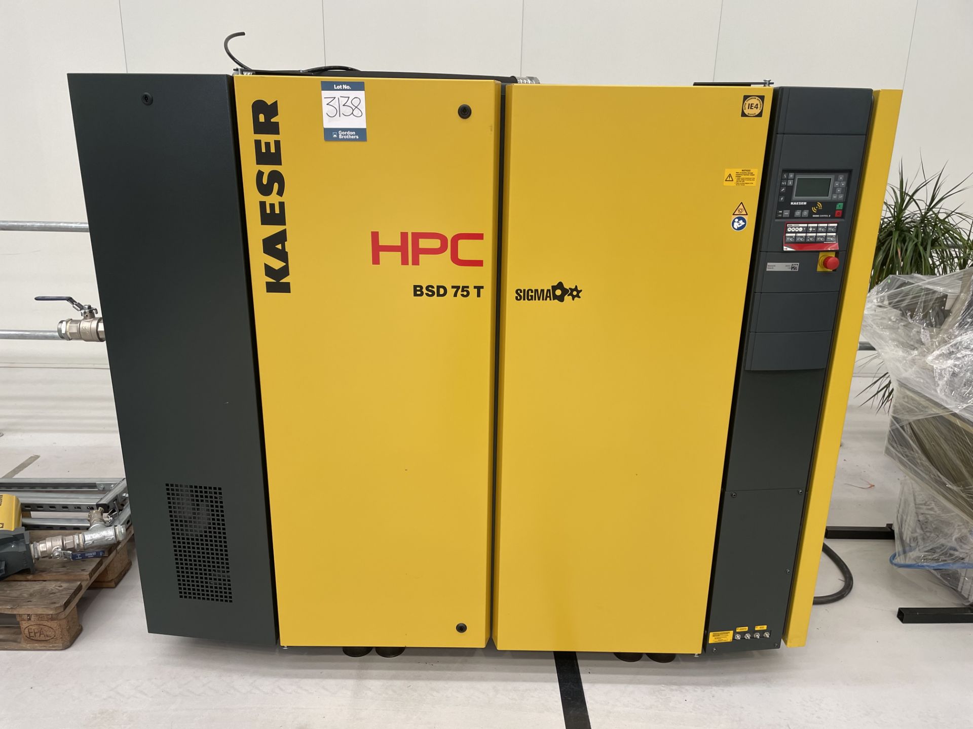 Kaeser, HPC BSD75T packaged air compressor, Serial No. 1128 (DOM: 2022)