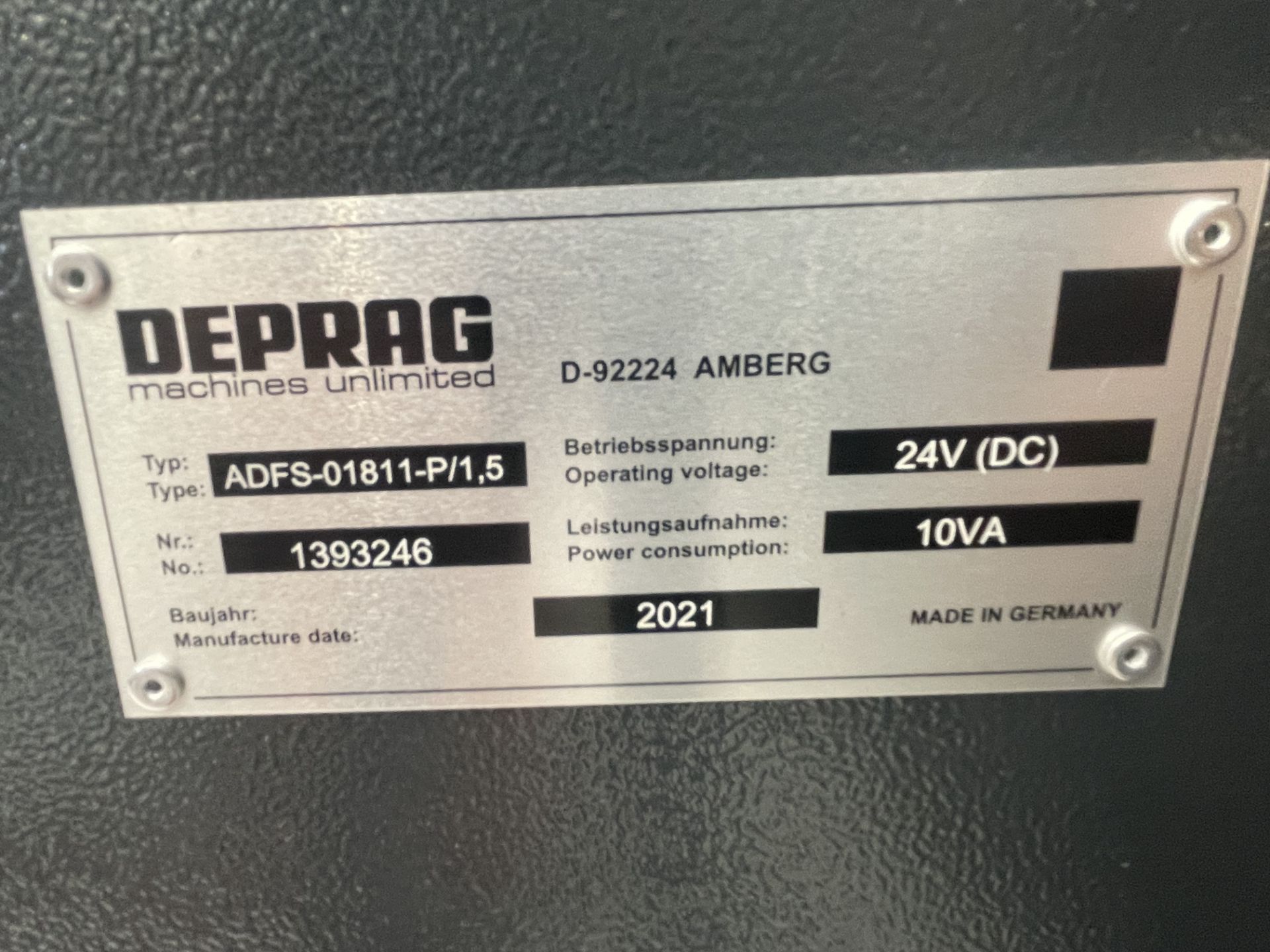 Deprag, ADFS-01811-P/15 linear bolt feeder, Serial No. 1393246 (DOM: 2021) - Image 3 of 4