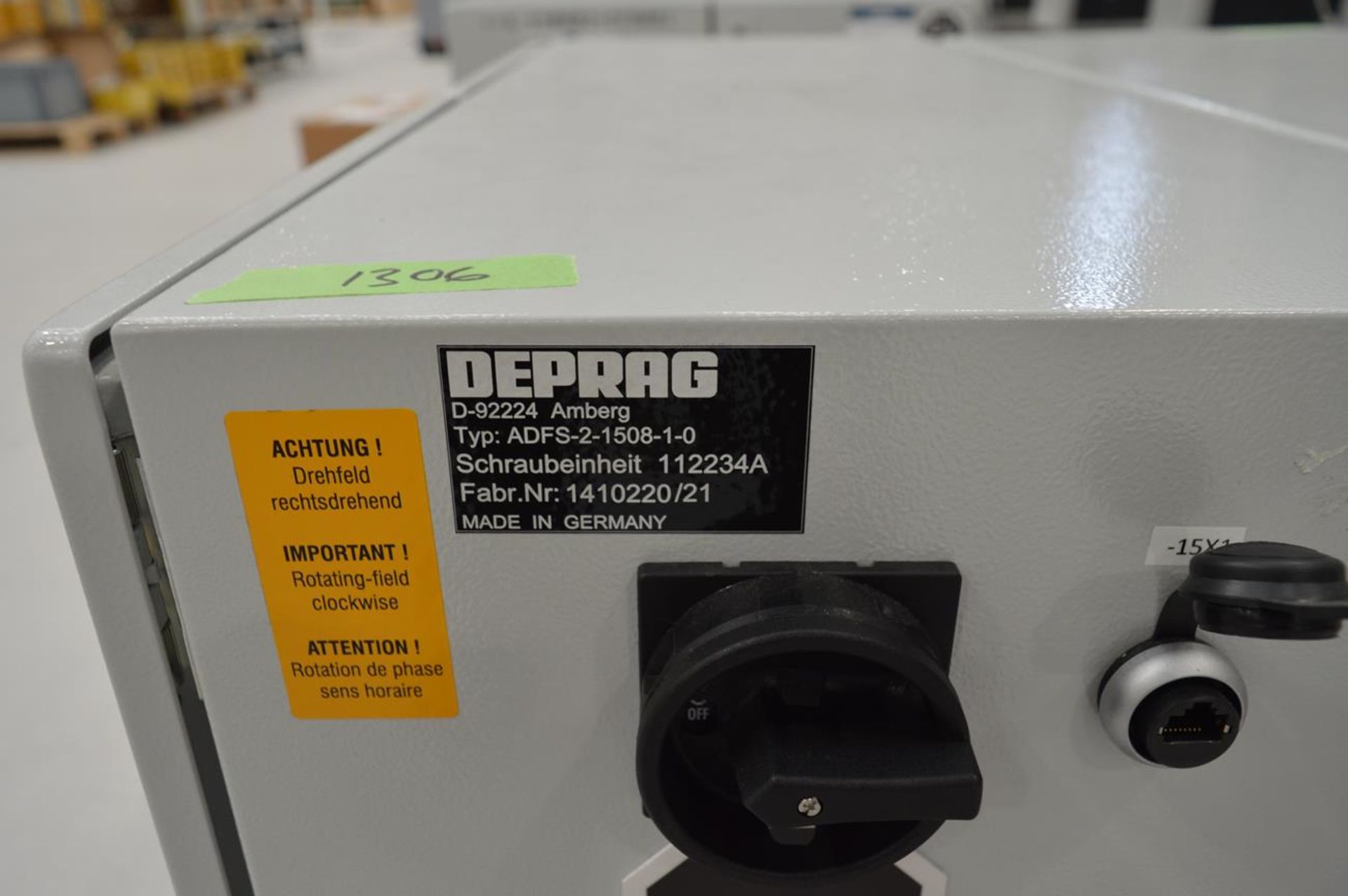 Deprag, ADFS-2-1508-1-0 controller, Serial No. 1410220/21 - Image 3 of 3