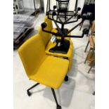 5x (no.) Andreu World, office chairs, fabric upholstered