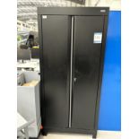 2x (no.) Dura, two door storage cupboards with contents