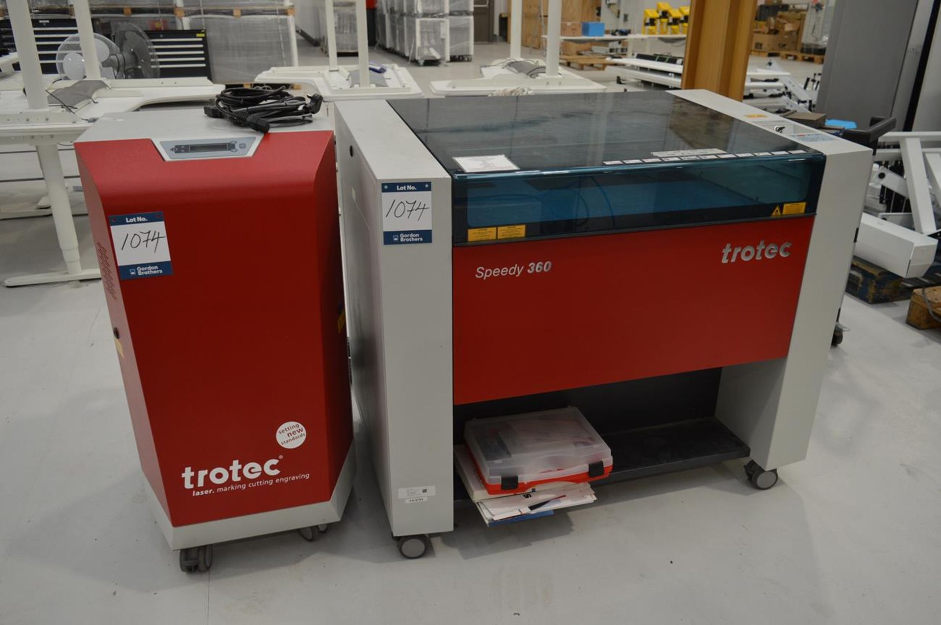 Trotec, Speedy 360 CO2 laser cutter and engraver , Serial No. S36-1408 with controller