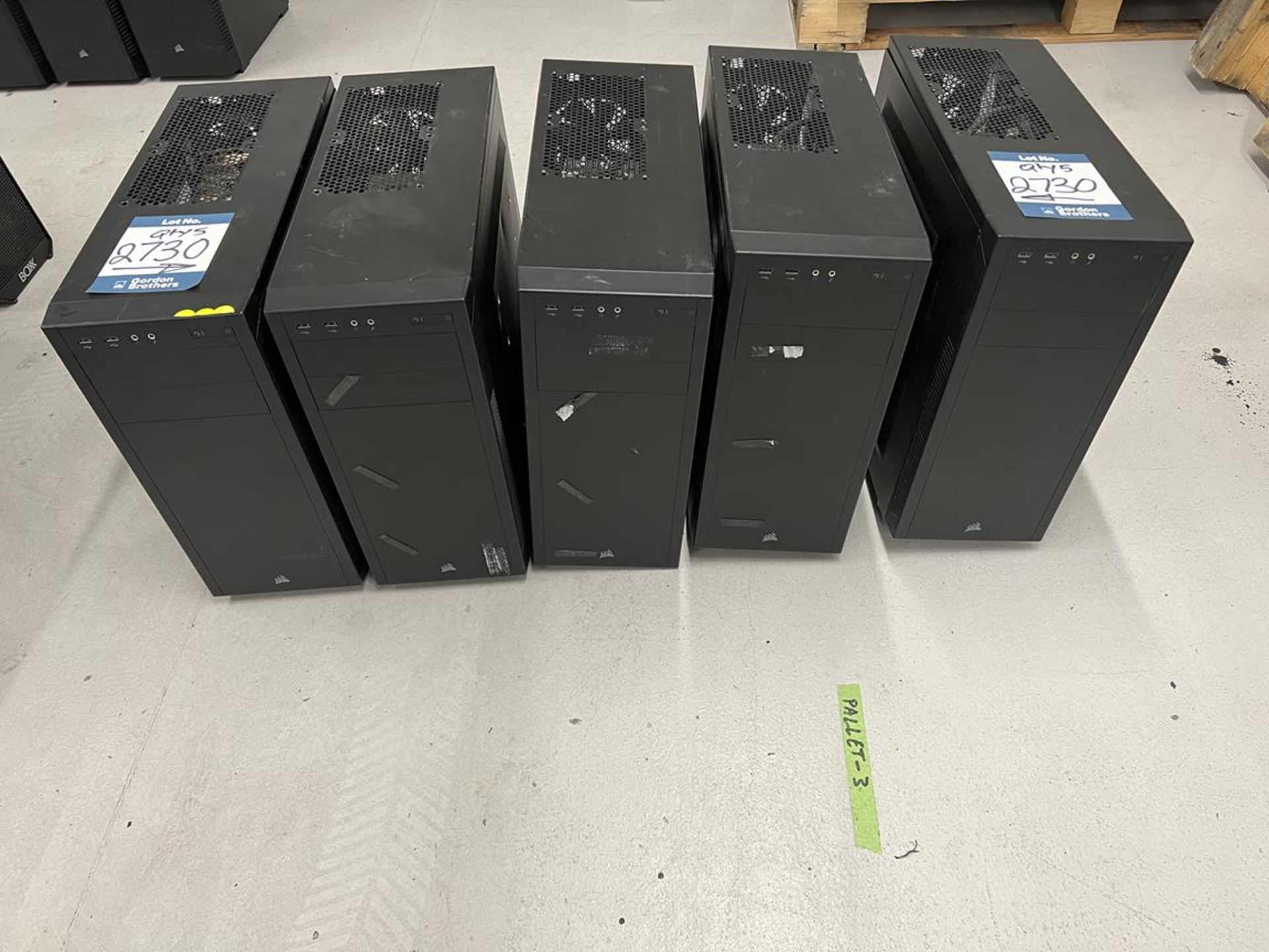 5x (no.) computer towers used for CAD (NO HDD and NO RAM) with Asus, GeForce GTX video card