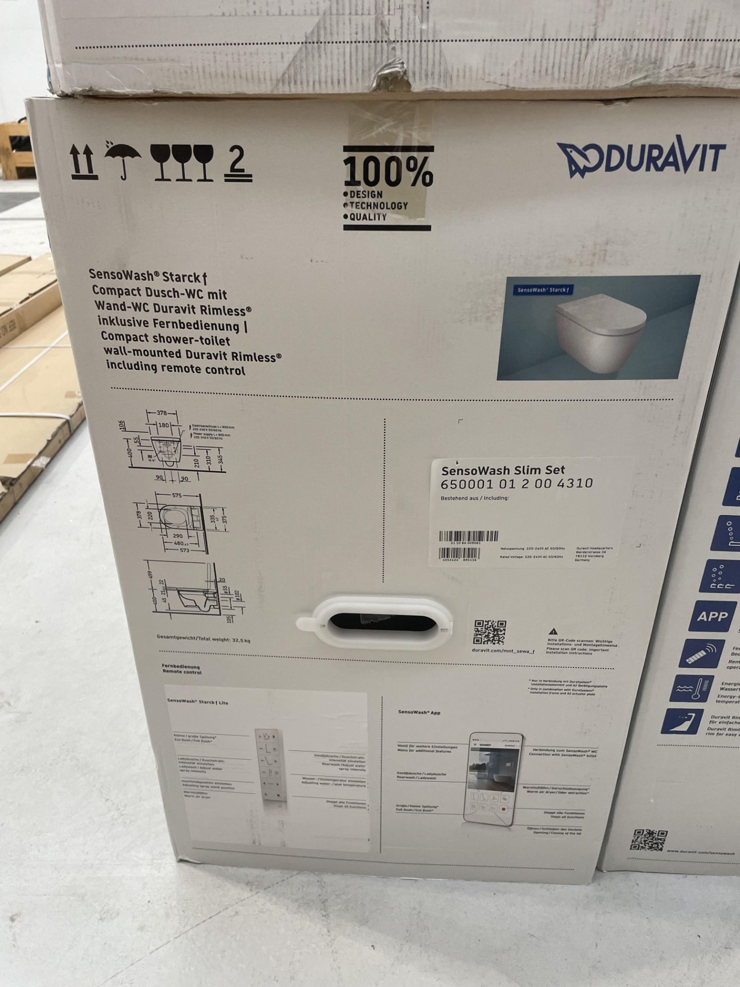 Duravit, Sensowash SlimSet toilet - Image 2 of 3