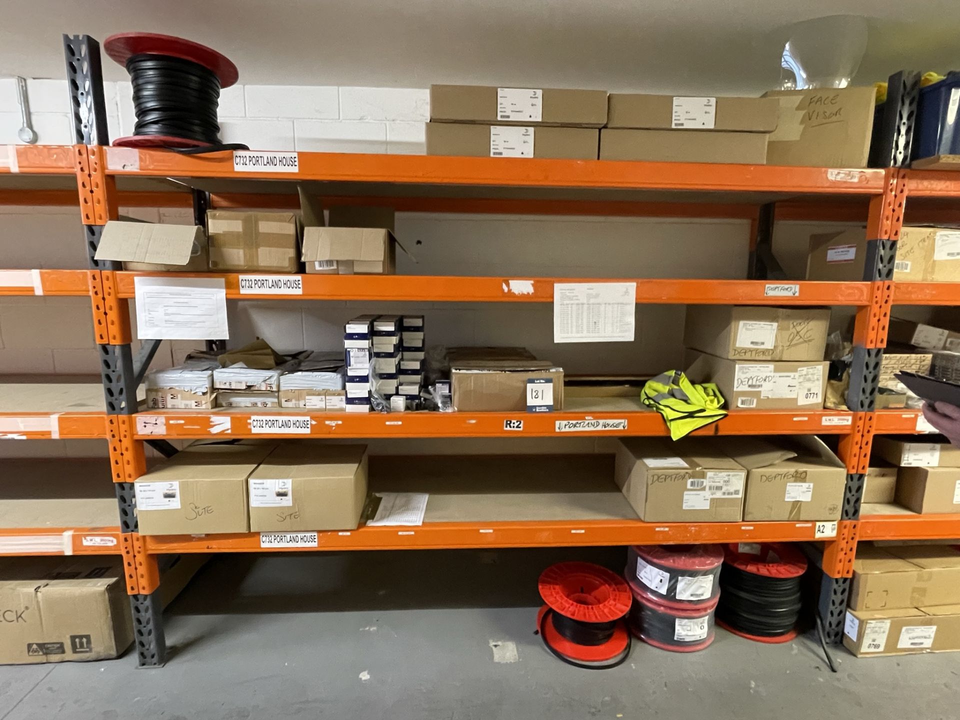 Spares and components including gasket, fixing, cleats, tape, etc., as lotted across four bays - Image 2 of 4