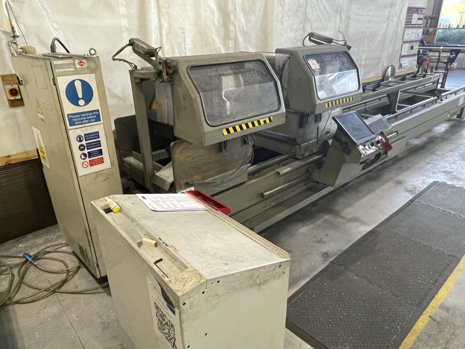 Emmegi, Twin Electra Sun TU/6 CNC twin head mitre saw, Bed: 6200mm, Serial No. M275603 (DOM: 2004) - Bild 7 aus 9