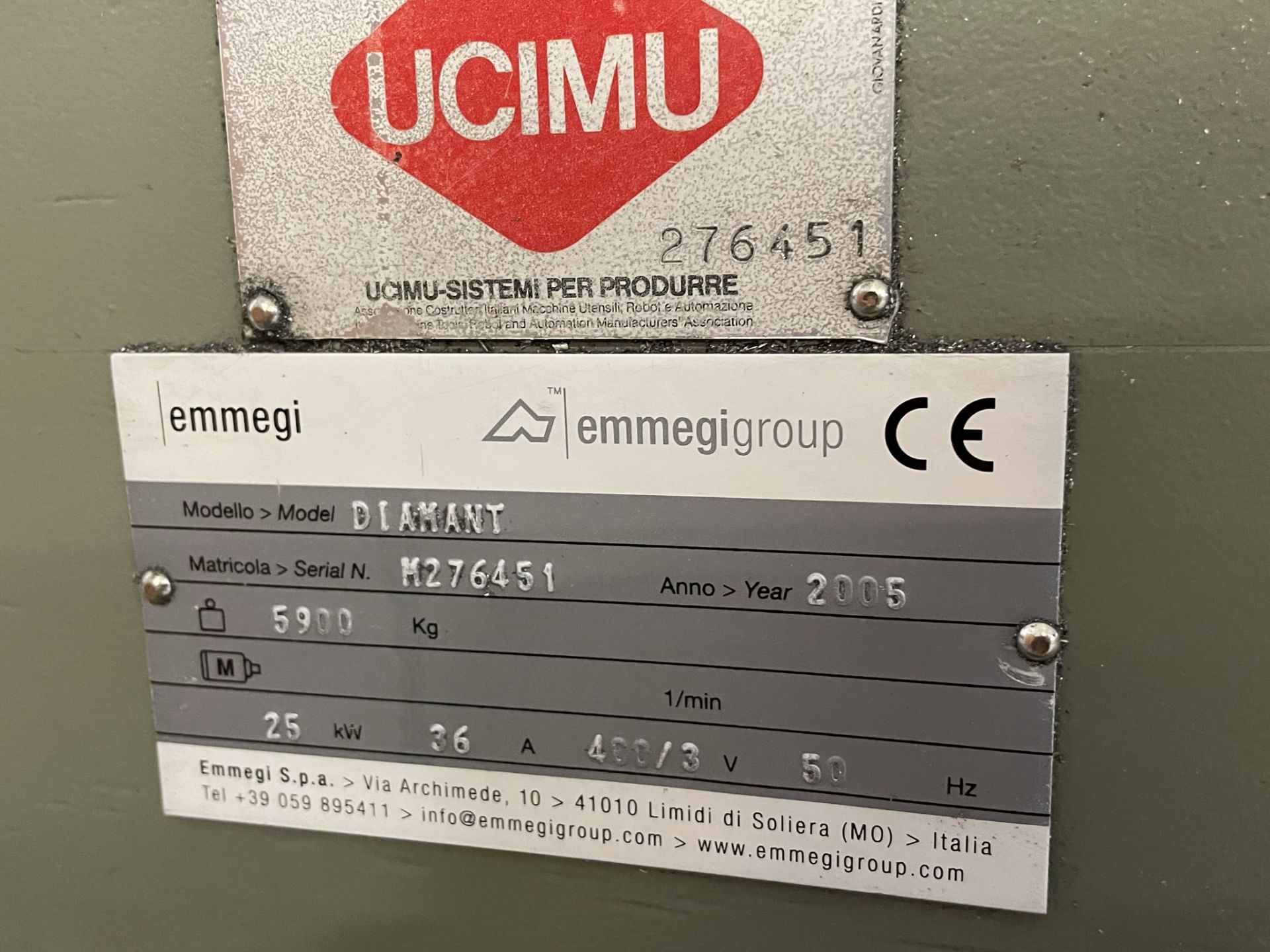 Emmegi, Diamant single spindle CNC profile machining centre, Serial No. M276451 (DOM: 2005) with - Bild 9 aus 9