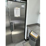 Modial Elite, upright stainless steel upright refrigerator (not in use)