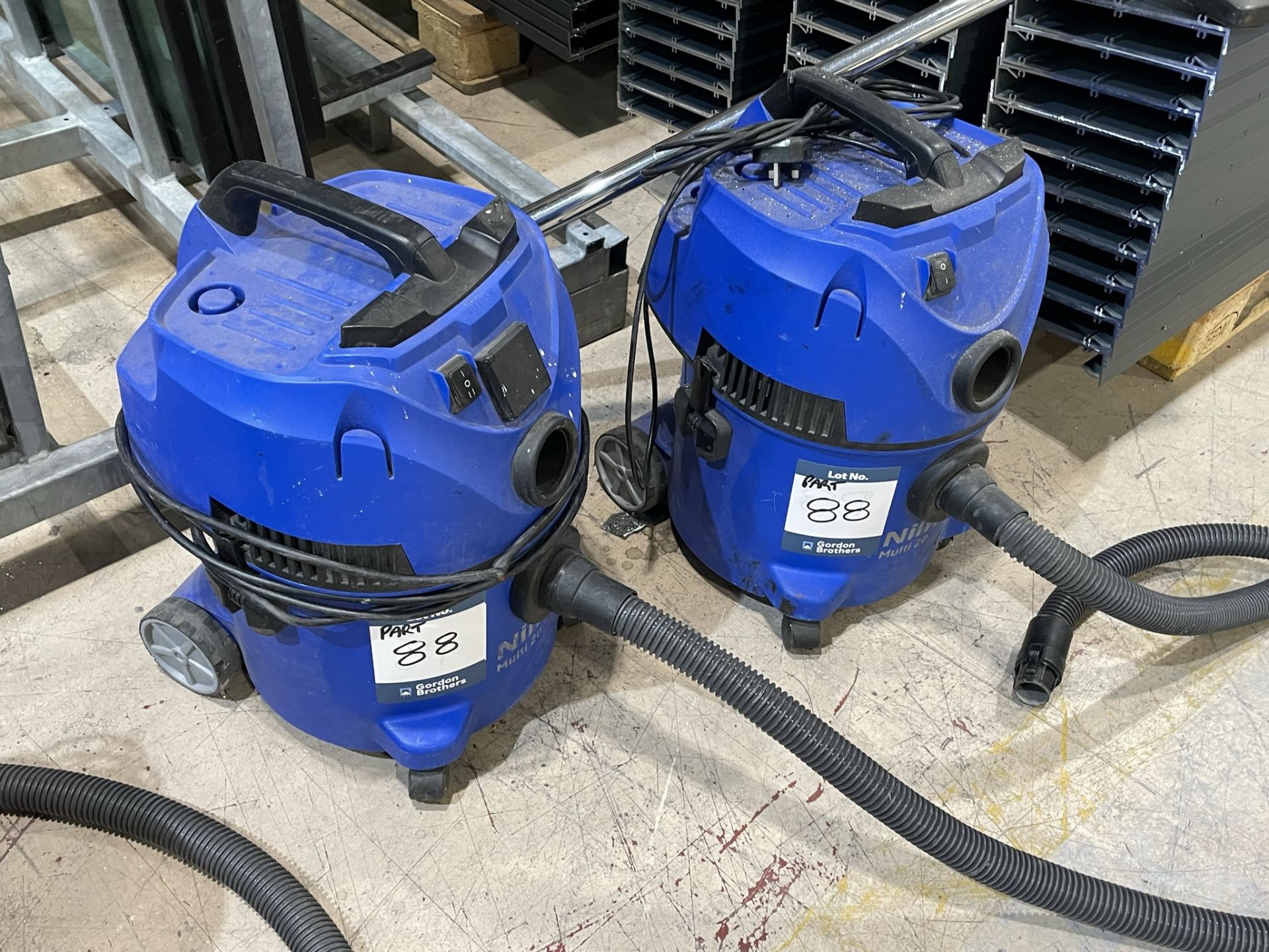 2x (no.) Nilfisk, Multi 20 commercial tub vacuum cleaners