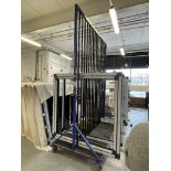 Metal framed, seventeen section transporter frame, 2500 x 1200 x 3400mm approx. (excluding