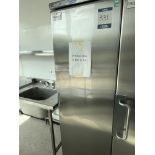 Mondial Elite, stainless steel upright freezer (not in use)