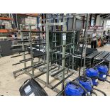 Metal framed, five tier transporter rack, 1800 x 900 x 1700mm approx.