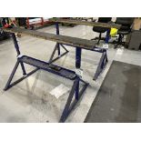 6x (no.) metal framed adjustable trestle stands