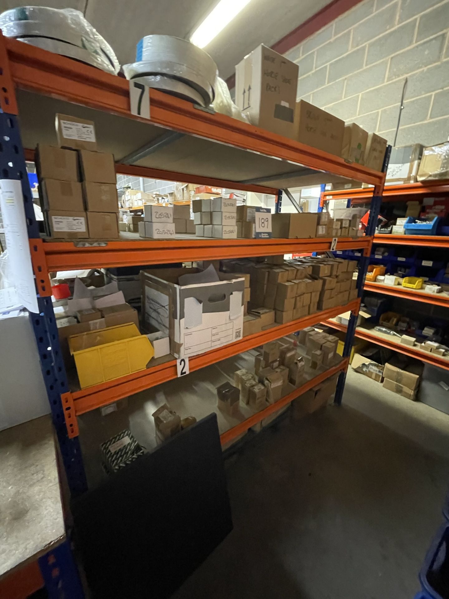 Large quantity industrial fixing and consumables on 3x (no.) racks, as lotted - Image 6 of 6