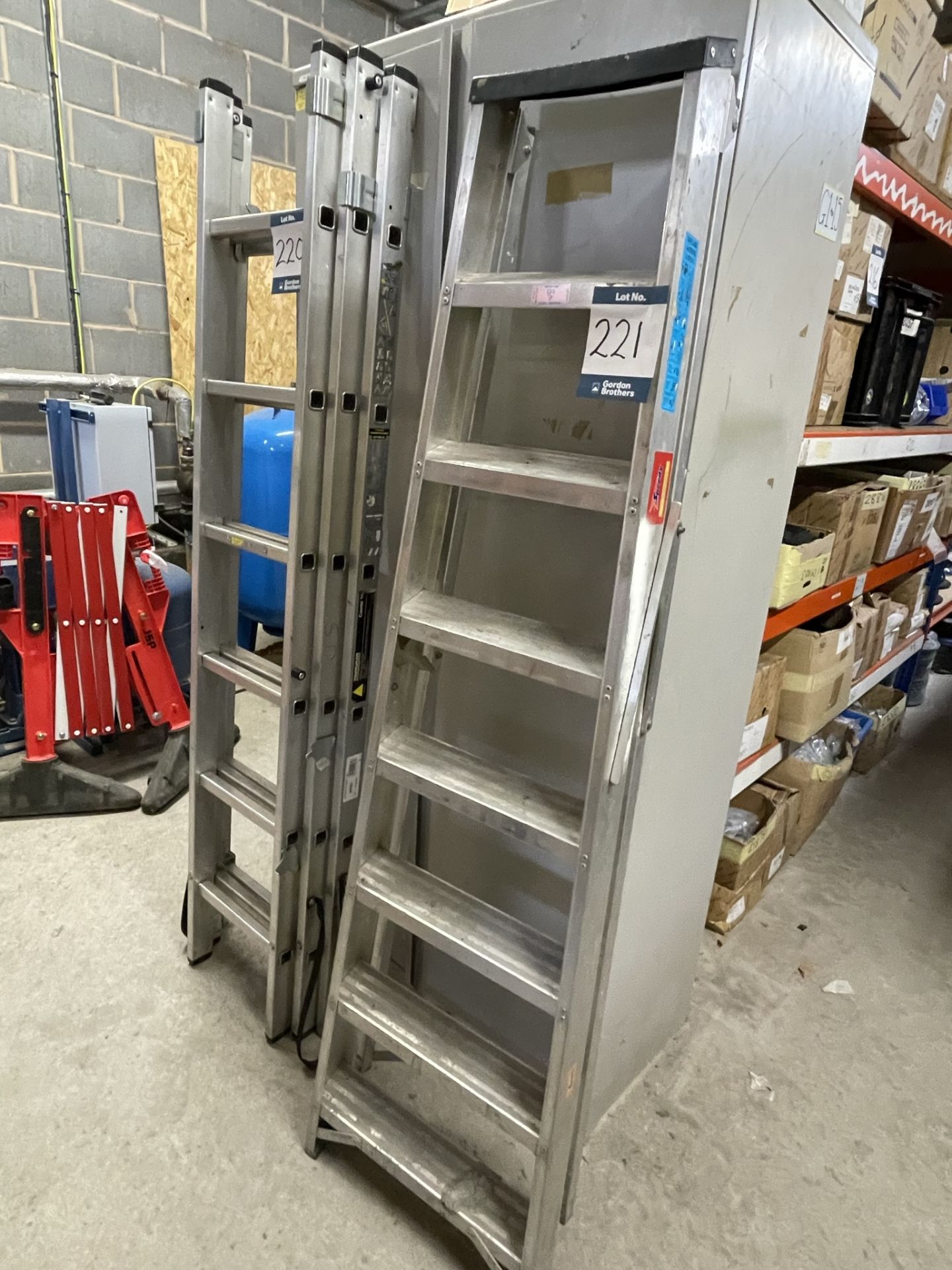 Speedy, aluminium seven tread step ladder