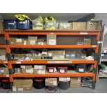 Spares and components including gasket, fixing, cleats, tape, etc., as lotted across four bays