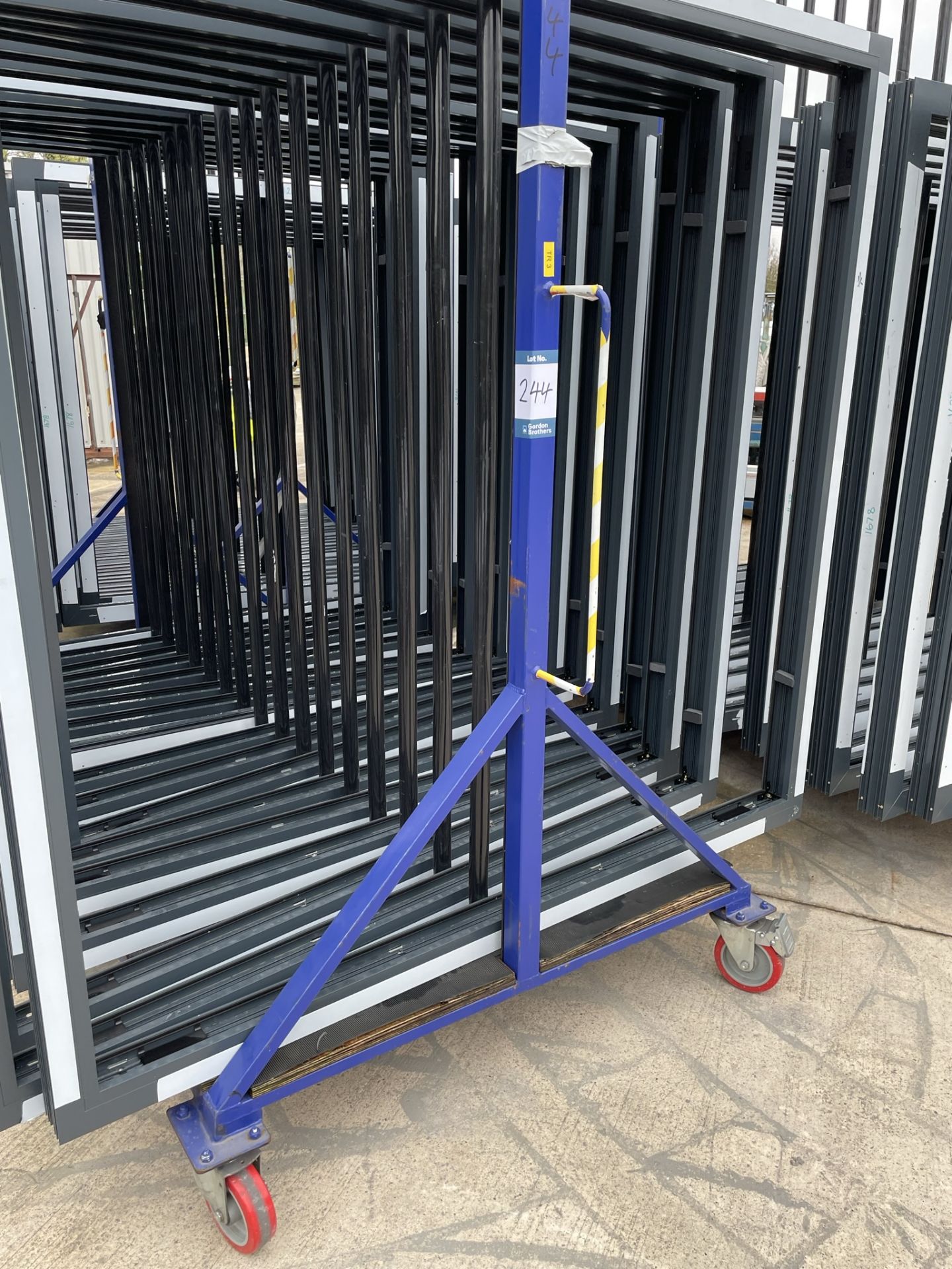 Metal frame, nine section transporter frame, 2400 x 1300 x 3100mm approx. (excluding contents) - Image 2 of 2