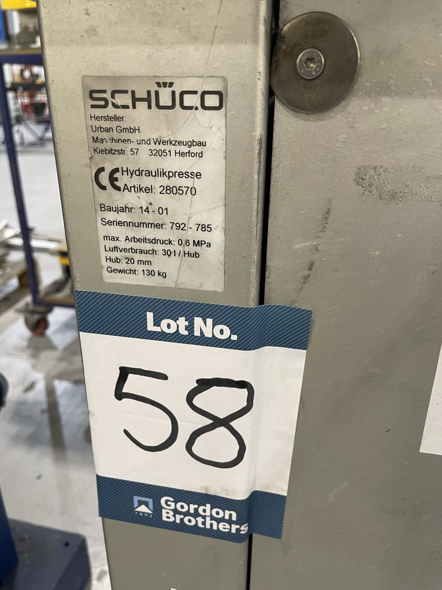 Schuco, 280570 pneumatic press, Serial No. 792-785 (DOM: 2014) (in need of repair) - Image 3 of 3