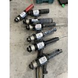 7x (no.) assorted pneumatic sealant/glue guns