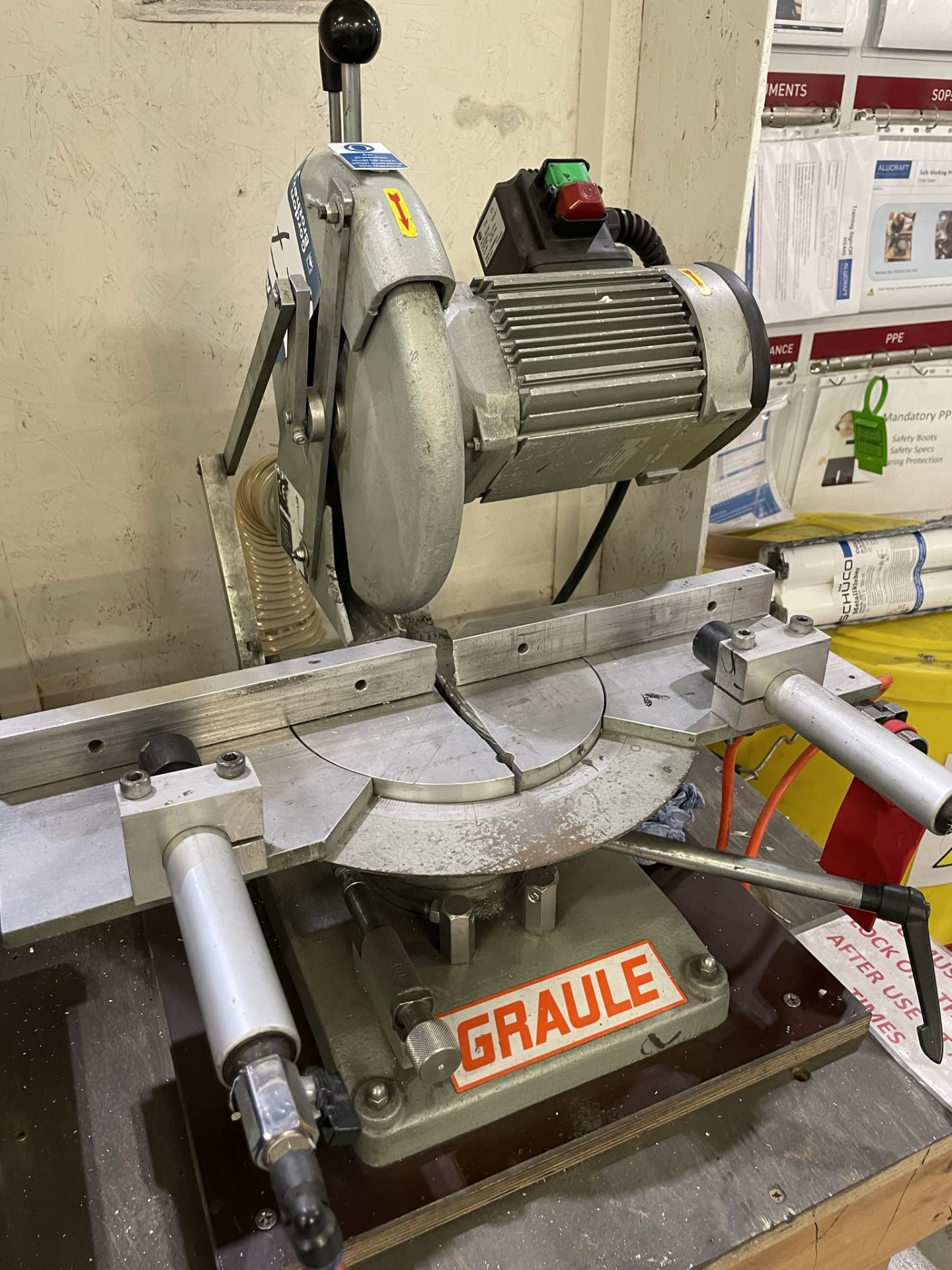 Graule, 10" mitre cut-off saw - Image 3 of 3