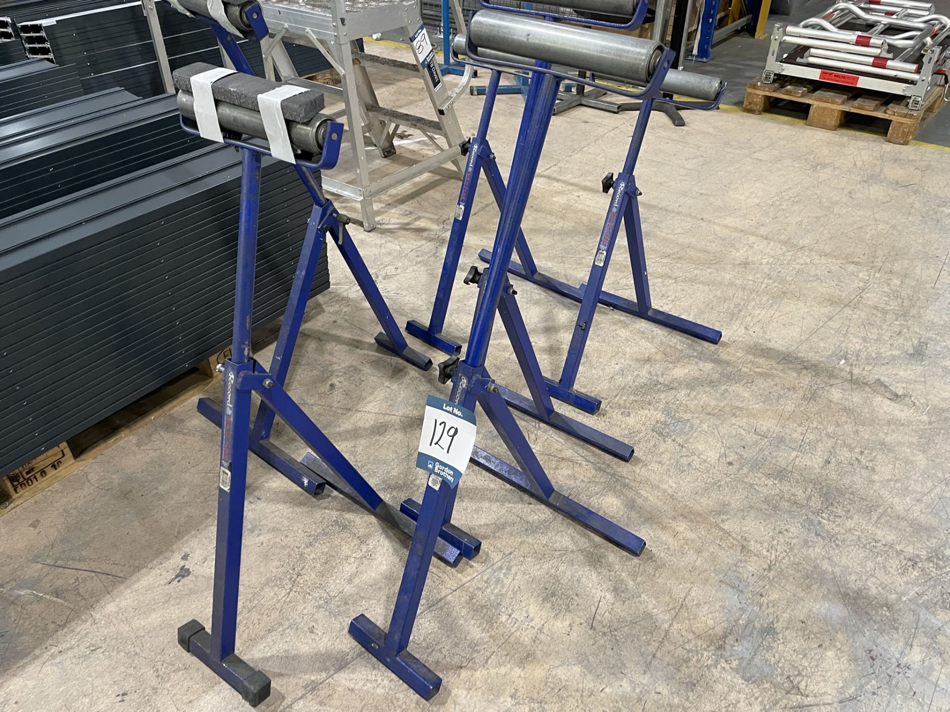 6x (no.) tripod roller stands, as lotted