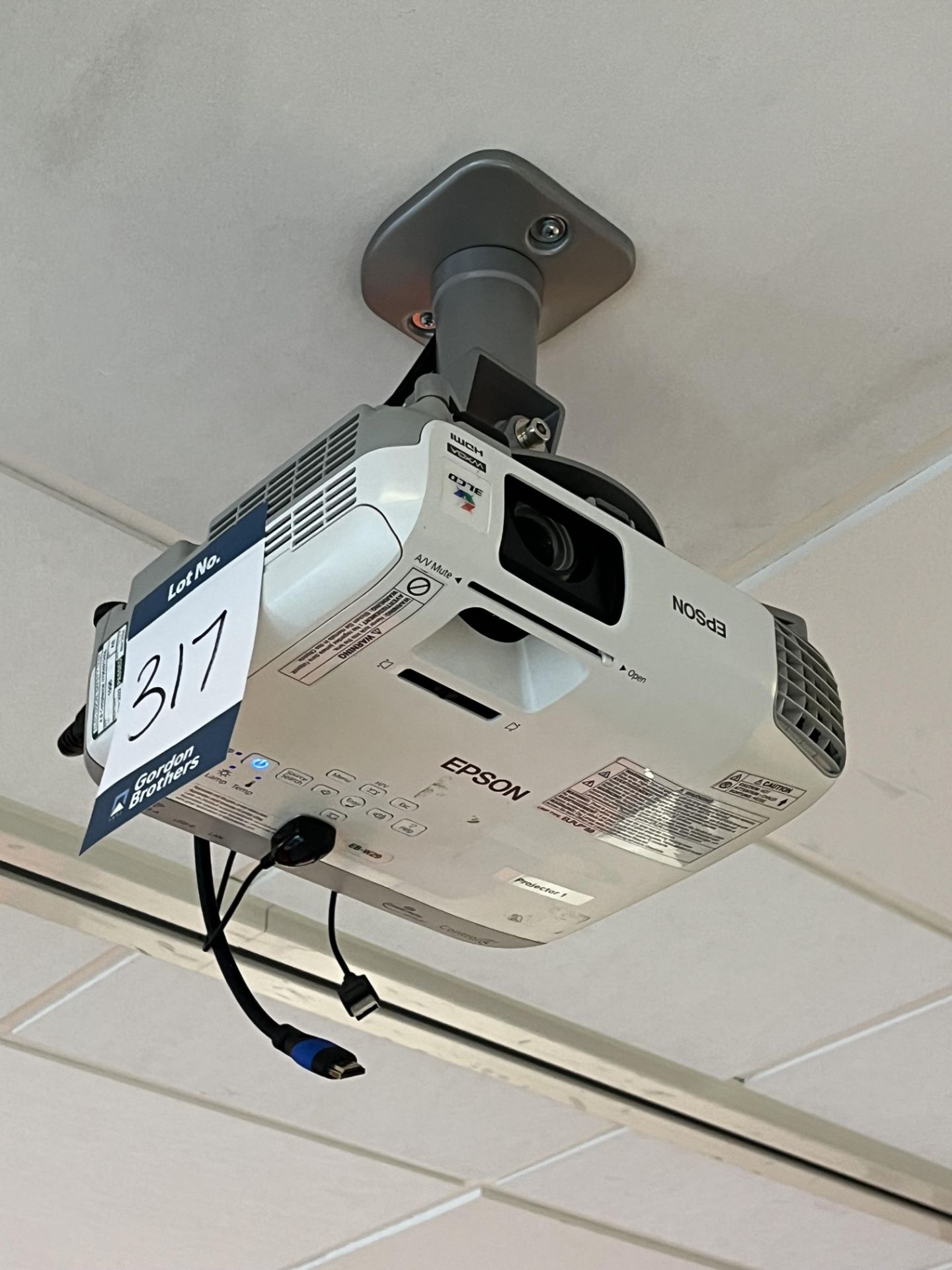 Epson, 3LCD WXGA ceiling mounted projector