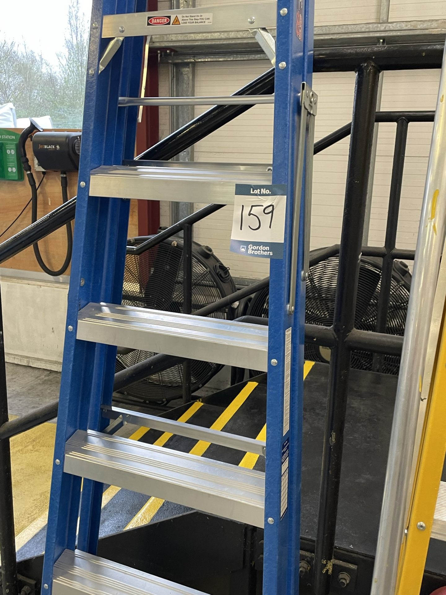 Diamond Ladders, seven tread fibreglass step ladder