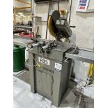 Emmegi, 350S cut to length mitre saw, Serial No. C104914 (DOM: 2007) with roller in feed table,