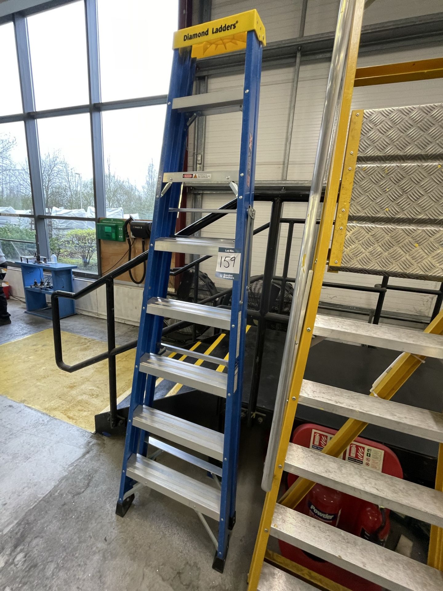Diamond Ladders, seven tread fibreglass step ladder - Image 2 of 3