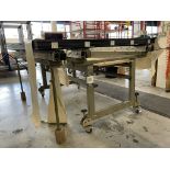 Mobile/expandable window frame fabrication bench, 2000 x 1400mm approx. (excluding contents)