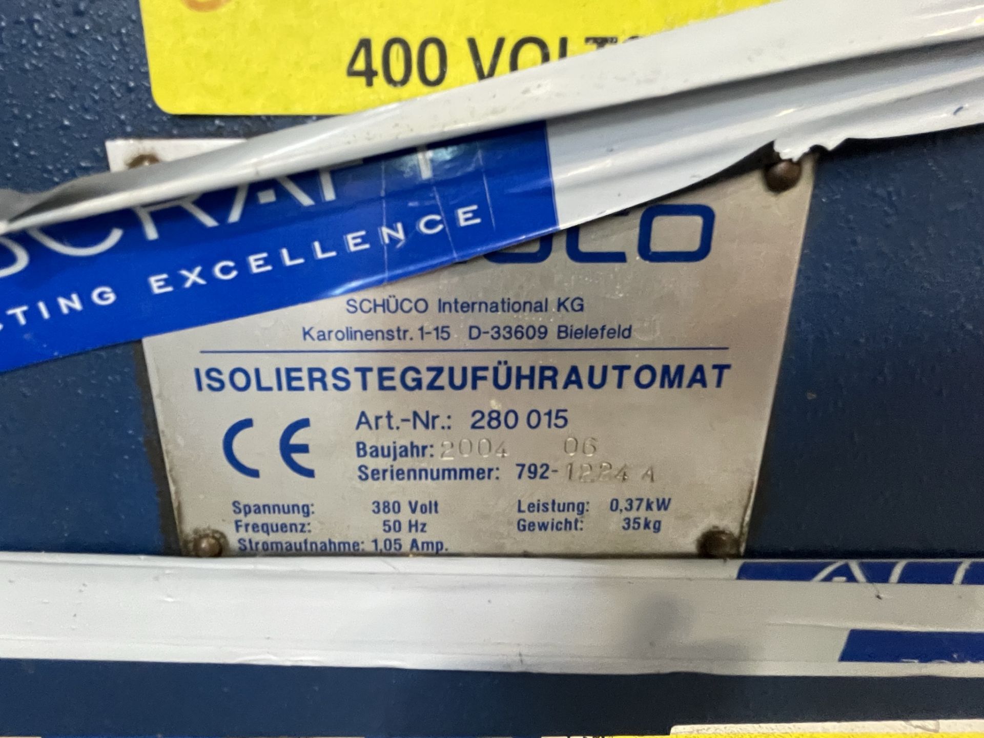 Schuco International, Isomat 5 profile rolling machine, Serial No. 792-334 (DOM: 2004) with roller - Image 16 of 16