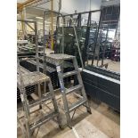 British Ladder, aluminium four tread access platform