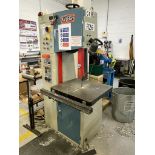 Baileigh Industrial, BSV-16 vertical bandsaw, throat: 40mm, Serial No. 144105 (DOM: 2014) with blade