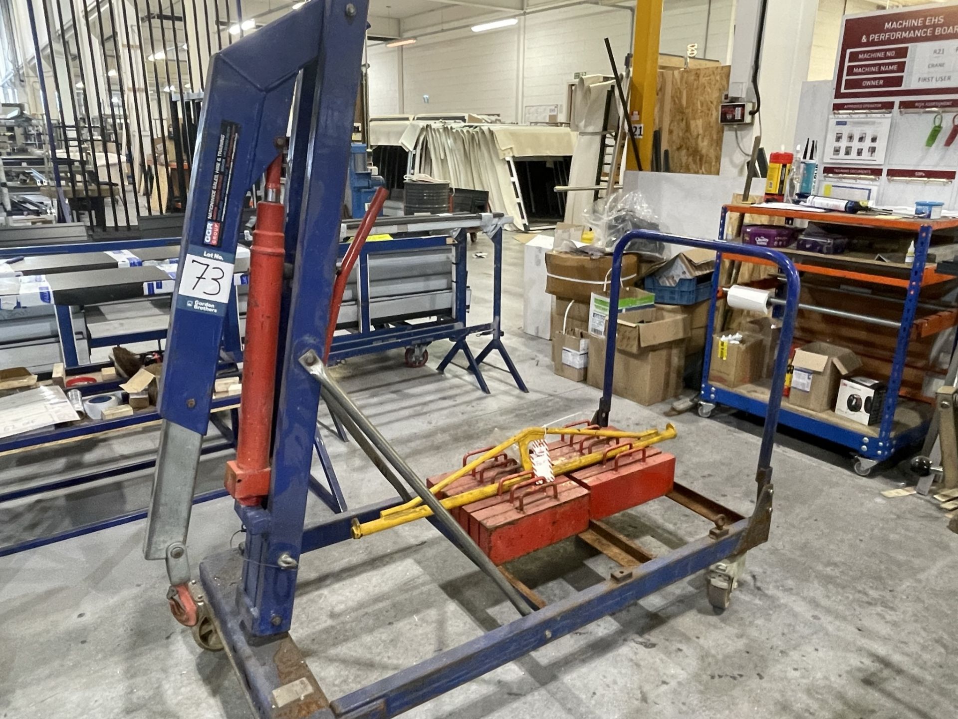 GGR UNIC, Glasboy 500 manual hydraulic mobile glass crane, SWL 500kg with ballast weights, Serial