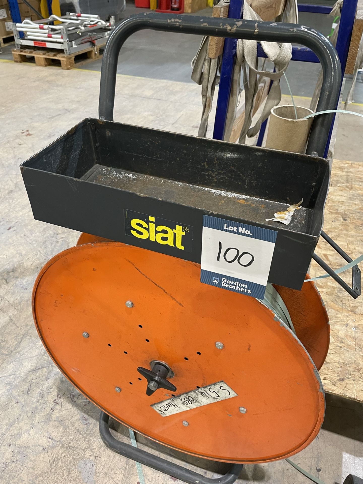 Siat, band strapping reel and trolley