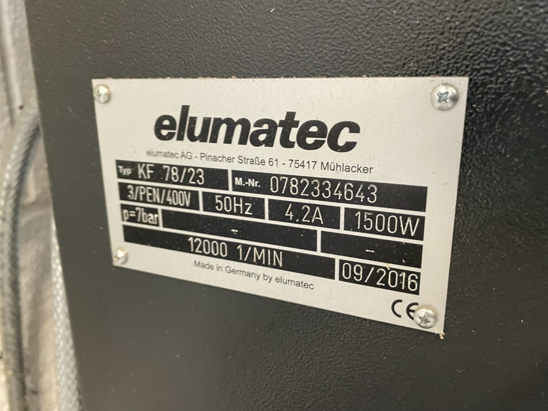 Elumatec, KF78/23 twin spindle copy router, Serial No. 0782334643 (DOM: 2016) - Image 5 of 5