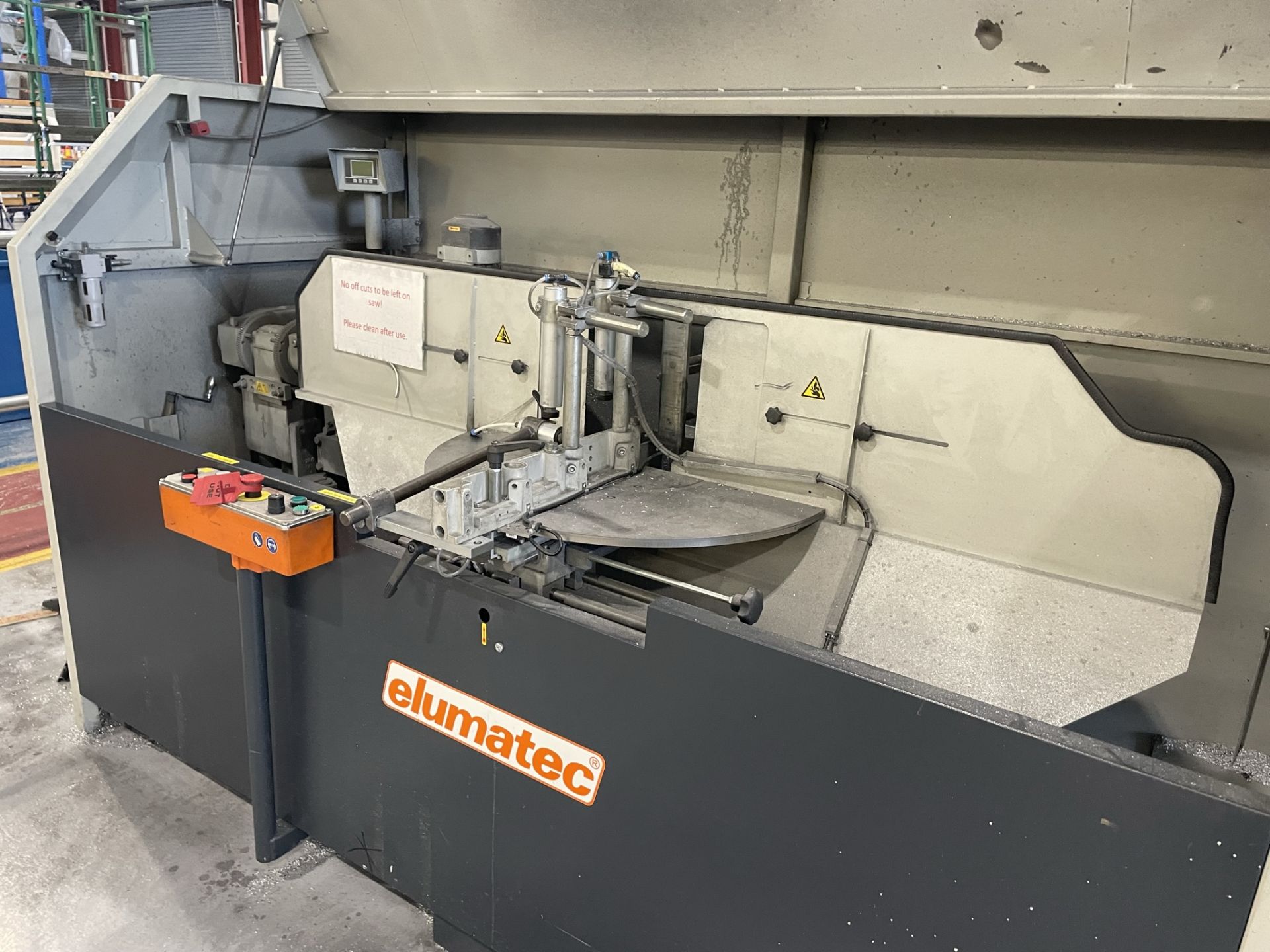 Elumatec, AKS134/00 end milling and notching saw, Serial No. 1340020790 (DOM: 2012) and 2x (no.) - Image 6 of 8