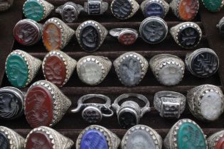 A Collection of 50 Intaglio Rings.