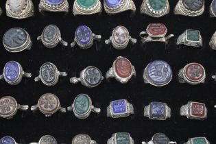 A Collection of 50 Intaglio Rings.