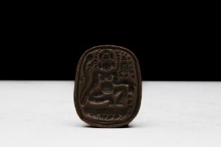 A Chinese Tibetan Miniature Buddha Tsa Tsa Mold. H: Approximately 3.8cm